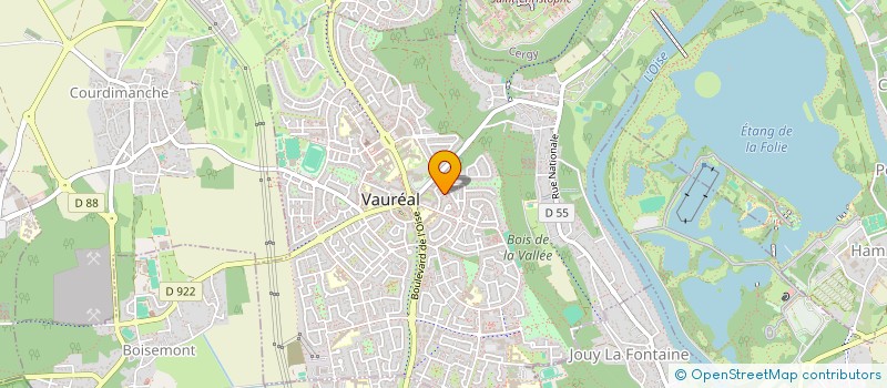 localisation de l'entreprise MONSIEUR DANIEL TRAN  VAUREAL