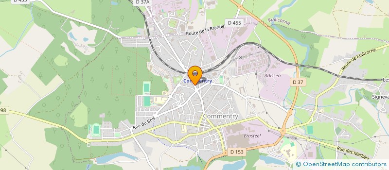 localisation de l'entreprise MONSIEUR DANIEL TRECUL  COMMENTRY