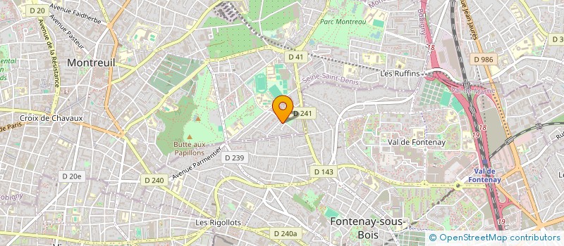 localisation de l'entreprise MONSIEUR DANIEL TREIBER à MONTREUIL