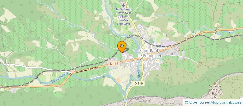 localisation de l'entreprise MONSIEUR DANIEL TRIBILLAC  SAINT-PAUL-DE-FENOUILLET