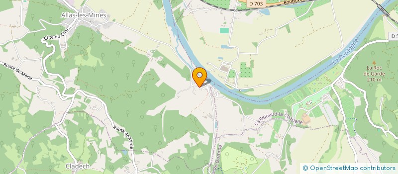 localisation de l'entreprise MONSIEUR DANIEL TRICOULET  ALLAS-LES-MINES