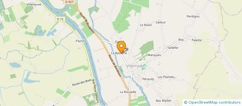 localisation de l'entreprise MONSIEUR DANIEL TRISTAN  VILLEMADE