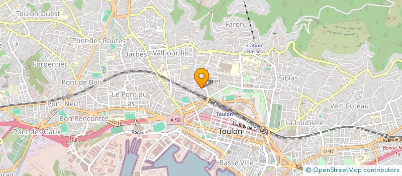 localisation de l'entreprise MONSIEUR DANIEL TULLIEZ  TOULON