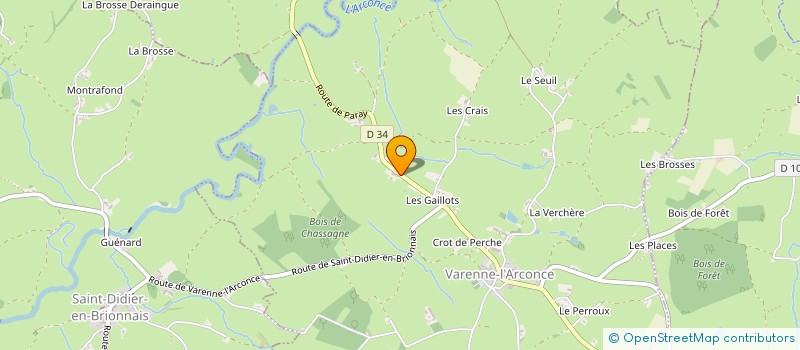 localisation de l'entreprise MONSIEUR DANIEL VAN DAM à VARENNE-L'ARCONCE