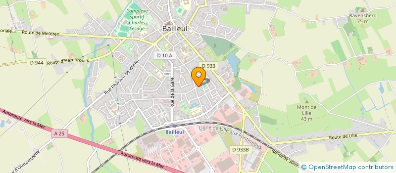 localisation de l'entreprise MONSIEUR DANIEL VANDEWIELE à BAILLEUL