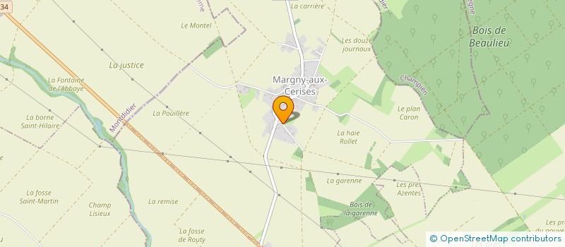 localisation de l'entreprise MONSIEUR DANIEL VASSEUR  MARGNY-AUX-CERISES