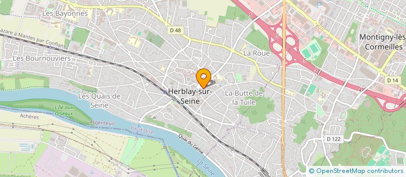 localisation de l'entreprise MONSIEUR DANIEL VAUGON  PIERRELAYE