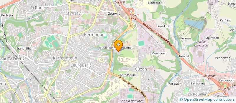localisation de l'entreprise MONSIEUR DANIEL VEILLARD à QUIMPER