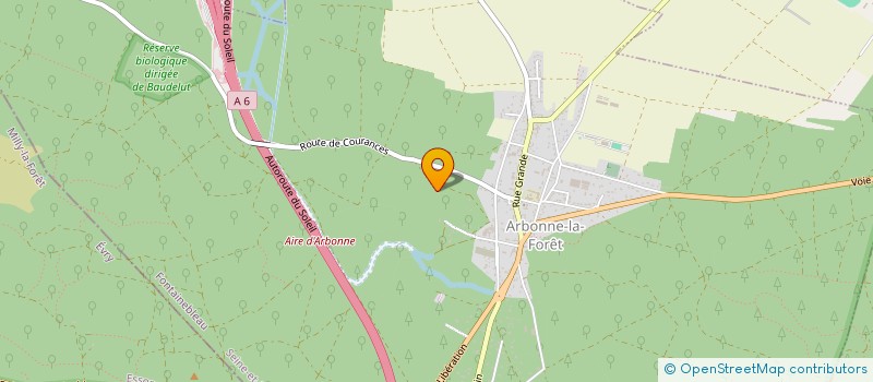 localisation de l'entreprise MONSIEUR DANIEL VEISS  ARBONNE-LA-FORET