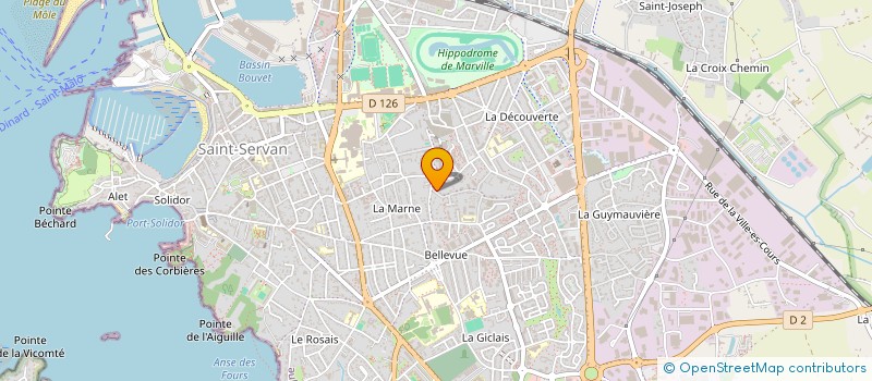 localisation de l'entreprise MONSIEUR DANIEL VELE  SAINT-MALO