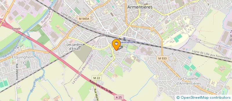 localisation de l'entreprise MONSIEUR DANIEL VERE  LA CHAPELLE-D'ARMENTIERES