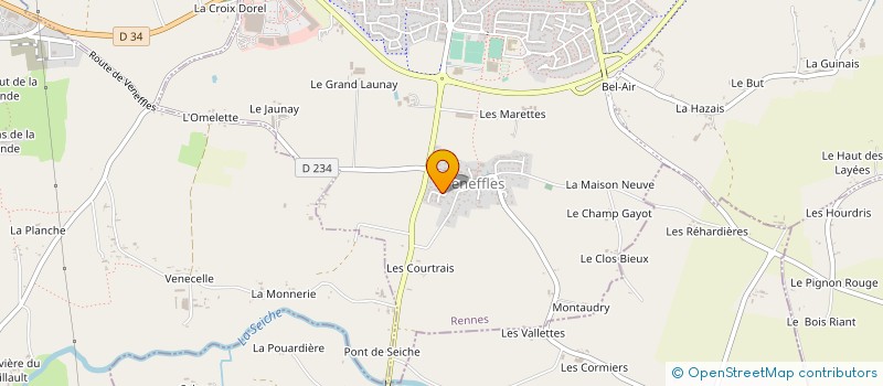 localisation de l'entreprise MONSIEUR DANIEL VERGER  VERN-SUR-SEICHE