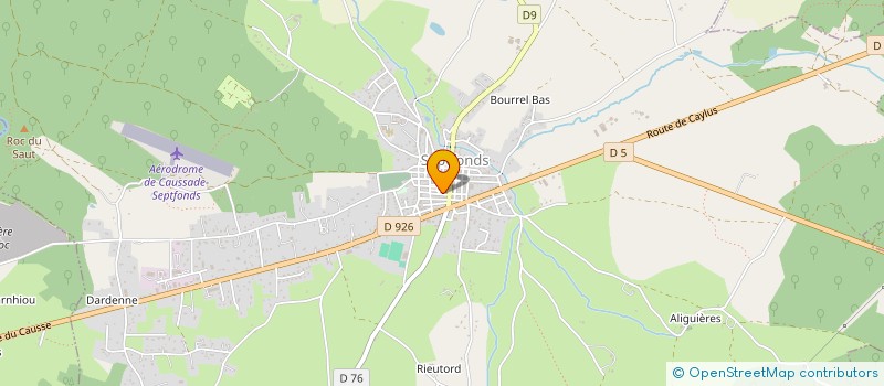 localisation de l'entreprise MONSIEUR DANIEL VERINES  SEPTFONDS