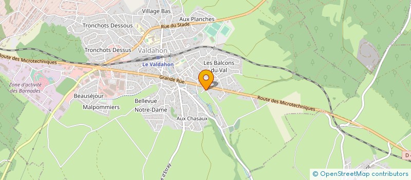 localisation de l'entreprise MONSIEUR DANIEL VERNEREY à VALDAHON