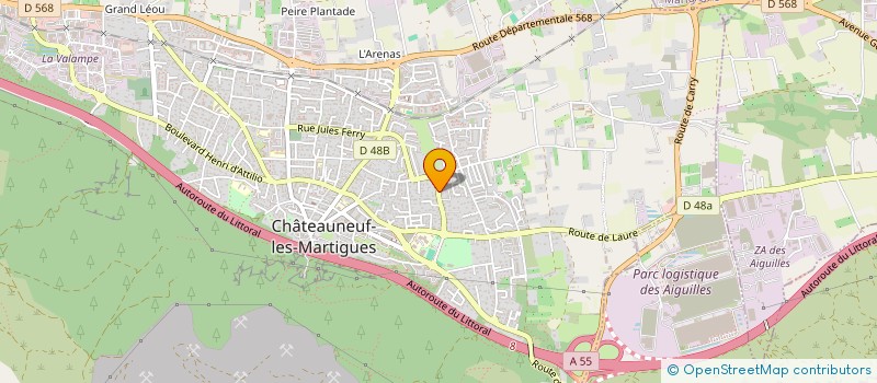 localisation de l'entreprise MONSIEUR DANIEL VERNEY  CHATEAUNEUF-LES-MARTIGUES