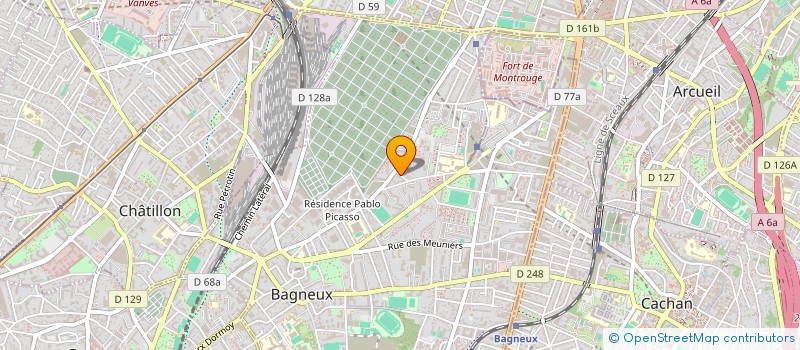 localisation de l'entreprise MONSIEUR DANIEL VERRY à BAGNEUX