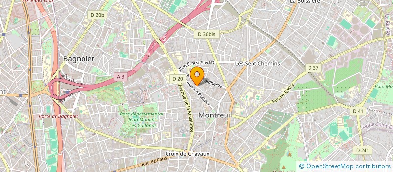localisation de l'entreprise MONSIEUR DANIEL VESCIO à MONTREUIL