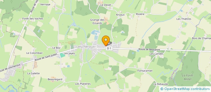 localisation de l'entreprise MONSIEUR DANIEL VEUILLET à LESCHEROUX