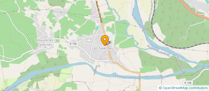 localisation de l'entreprise MONSIEUR DANIEL VEUILLET  RIBAUTE-LES-TAVERNES