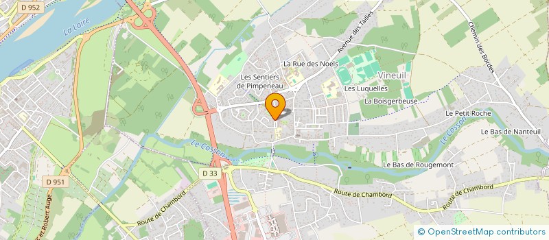 localisation de l'entreprise MONSIEUR DANIEL VIDREQUIN  VINEUIL