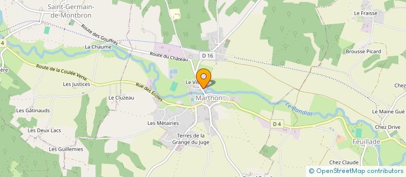 localisation de l'entreprise MONSIEUR DANIEL VIGNERON à MARTHON