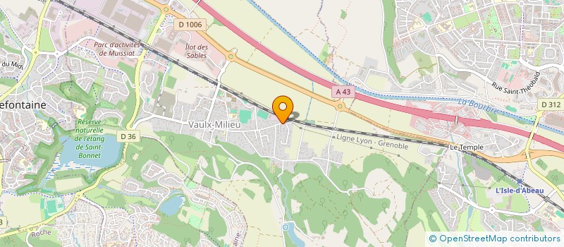 localisation de l'entreprise MONSIEUR DANIEL VIGNON  VAULX-MILIEU