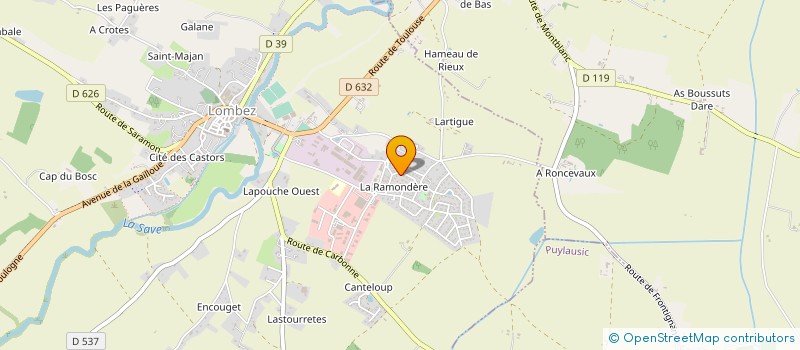 localisation de l'entreprise MONSIEUR DANIEL VILLA  LOMBEZ