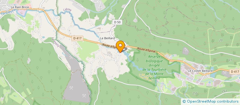 localisation de l'entreprise MONSIEUR DANIEL VILLAUME  GERARDMER