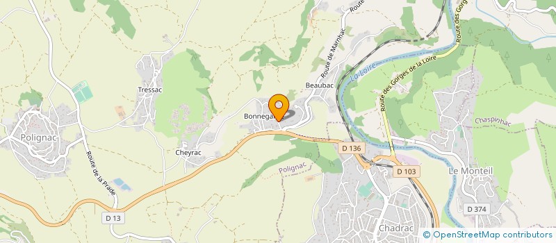 localisation de l'entreprise MONSIEUR DANIEL VINCENT  POLIGNAC