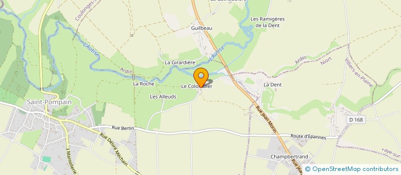 localisation de l'entreprise MONSIEUR DANIEL VIOLLEAU  SAINT-POMPAIN