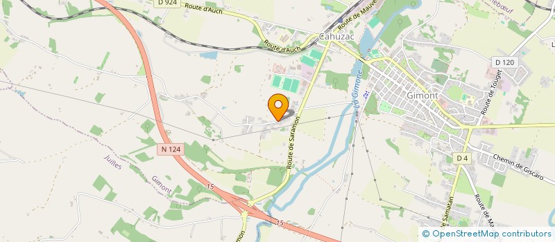 localisation de l'entreprise MONSIEUR DANIEL VIREGAN  GIMONT