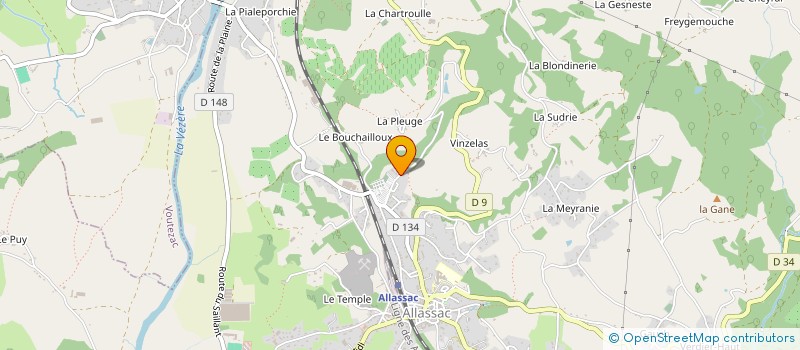 localisation de l'entreprise MONSIEUR DANIEL VIRSOLVY  ALLASSAC