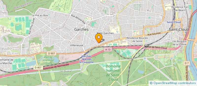 localisation de l'entreprise MONSIEUR DANIEL VIVIEN à GARCHES