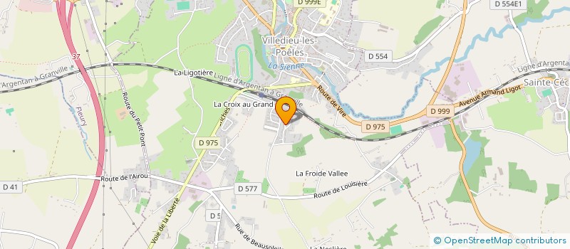 localisation de l'entreprise MONSIEUR DANIEL VIVIER  VILLEDIEU-LES-POELES-ROUFFIGNY