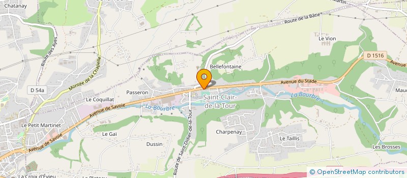 localisation de l'entreprise MONSIEUR DANIEL VODA  SAINT-CLAIR-DE-LA-TOUR