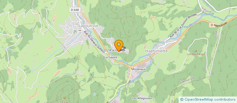 localisation de l'entreprise MONSIEUR DANIEL VOGELBACH  LAPOUTROIE