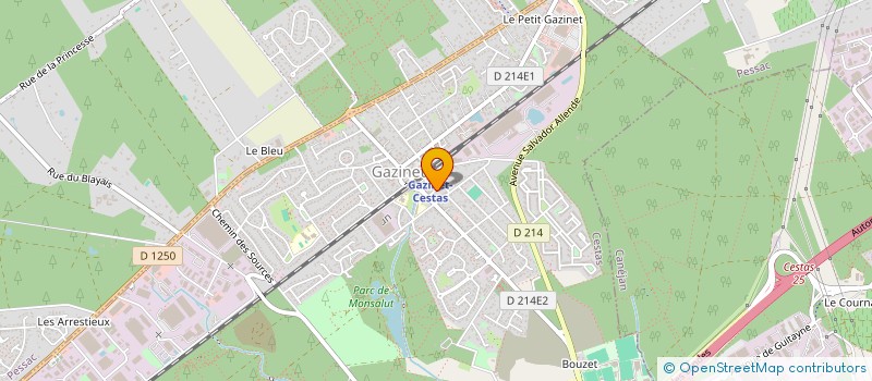 localisation de l'entreprise MONSIEUR DANIEL VOISIN  CESTAS