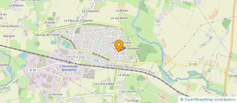 localisation de l'entreprise MONSIEUR DANIEL VOLARD  L'HERMITAGE