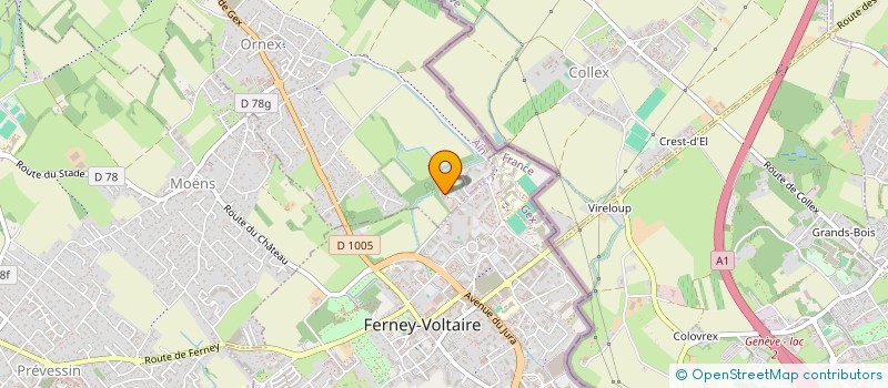 localisation de l'entreprise MONSIEUR DANIEL VORBACH  ORNEX