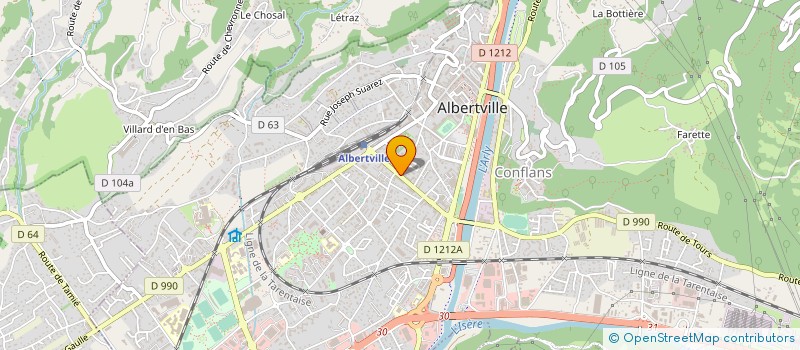 localisation de l'entreprise MONSIEUR DANIEL VOTTA à ALBERTVILLE