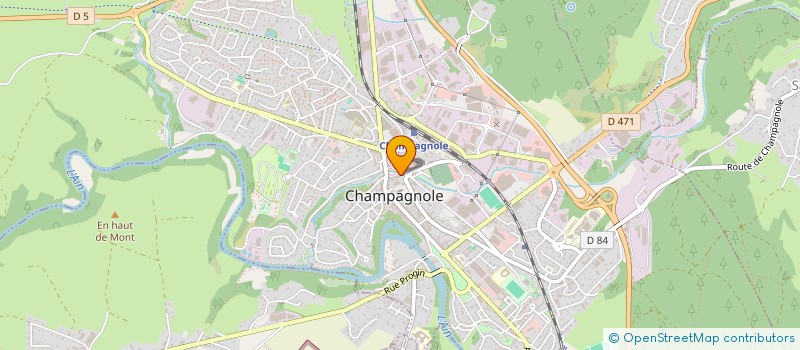 localisation de l'entreprise MONSIEUR DANIEL VUILLET à CHAMPAGNOLE