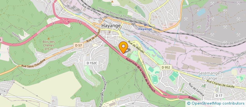 localisation de l'entreprise MONSIEUR DANIEL WEBER à HAYANGE