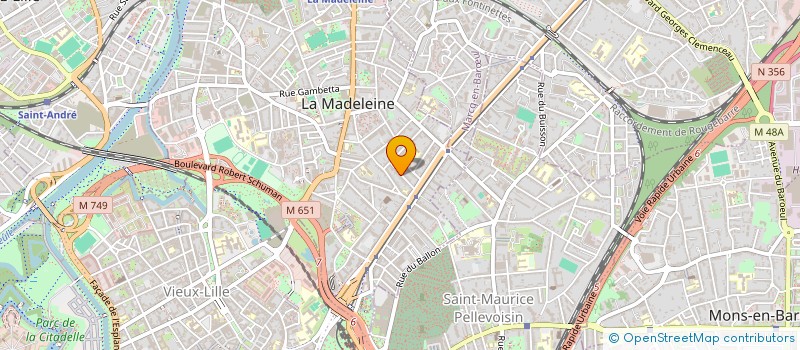 localisation de l'entreprise MONSIEUR DANIEL WEISS à LA MADELEINE