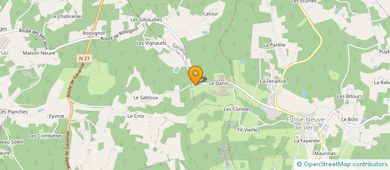 localisation de l'entreprise MONSIEUR DANIEL WEISS  CHALAGNAC