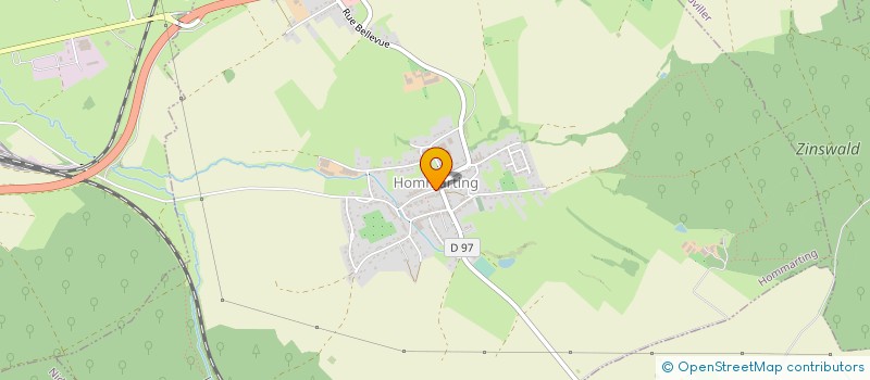 localisation de l'entreprise MONSIEUR DANIEL WELSCH  HOMMARTING