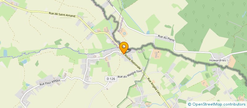 localisation de l'entreprise MONSIEUR DANIEL WILLOCQ  FAUMONT