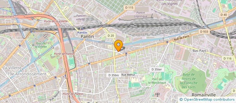 localisation de l'entreprise MONSIEUR DANIEL ZALUSKI  PANTIN