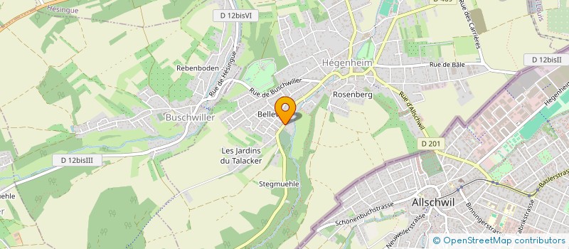 localisation de l'entreprise MONSIEUR DANIEL ZELLER  HEGENHEIM