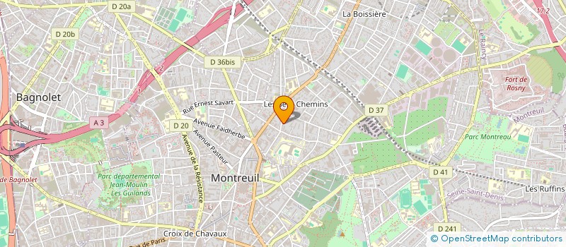 localisation de l'entreprise MONSIEUR DANIEL ZERBIB à MONTREUIL