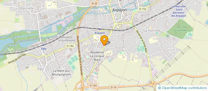 localisation de l'entreprise MONSIEUR DANIEL ZIELINSKI  ARPAJON